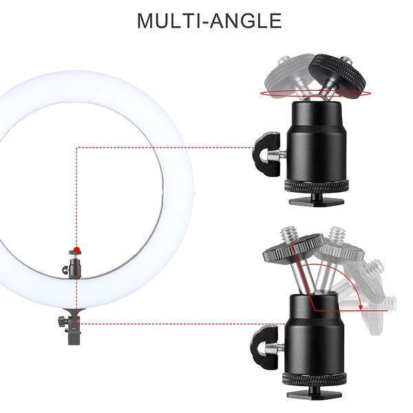 Dimmable LED Ring Light with Stand for Camera,Smartphone,YouTube,TikTok,Self-Portrait Shooting - If you say i do