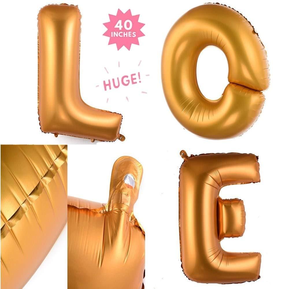 40 inches Love & Two Diamond Rings Balloon Decoration Set | Engagement Party Decorations Balloon | Proposal Party Decoration - If you say i do