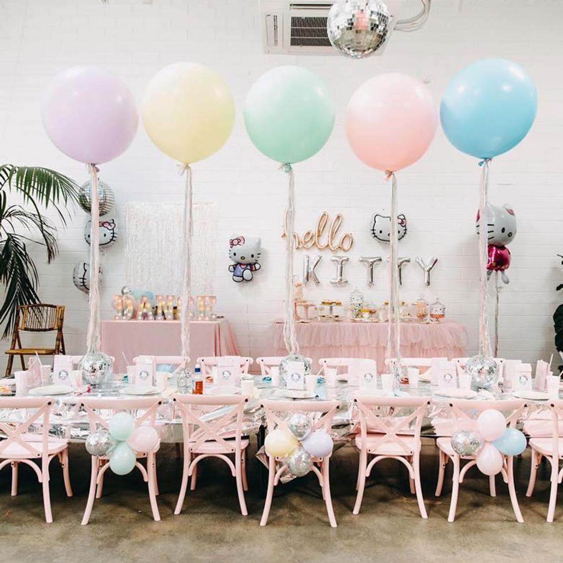 36'' Colorful Giant Balloons with Greenery Strings for Wedding Birthday Party Decorations - If you say i do