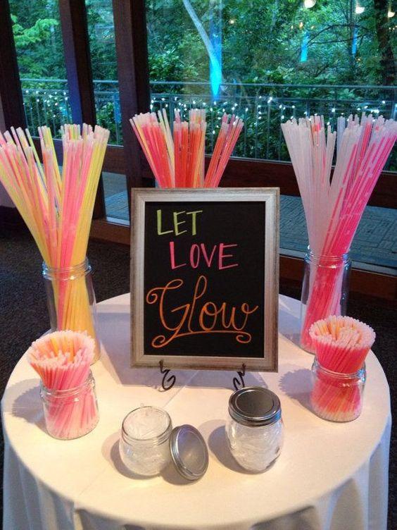 Glowstick Wedding Exit Ideas 8 Inch Glow in the Dark Light Up Sticks G – If  you say i do