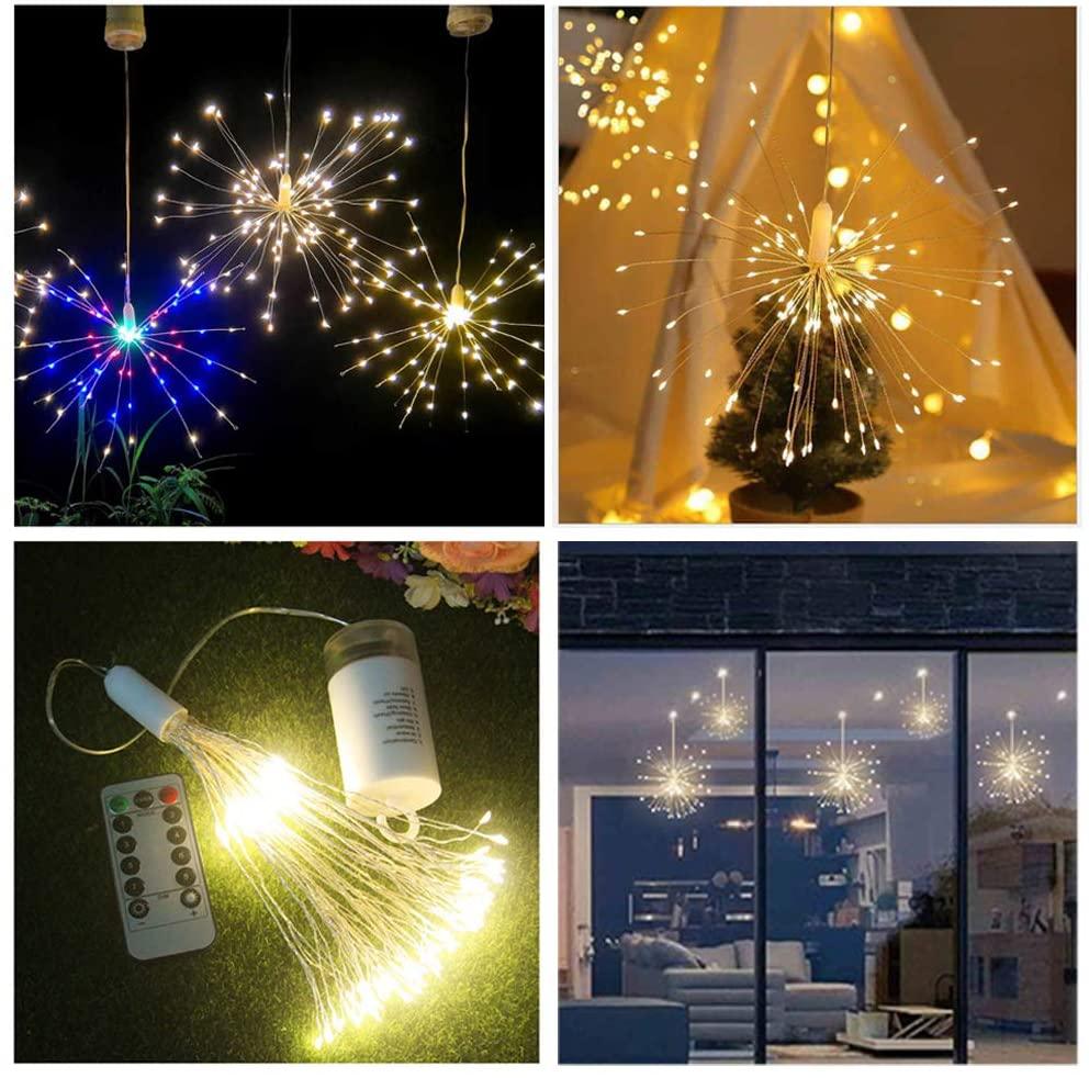 Waterproof Hanging Starburst Lights for Indoor Outdoor, Twinkly Lights - If you say i do