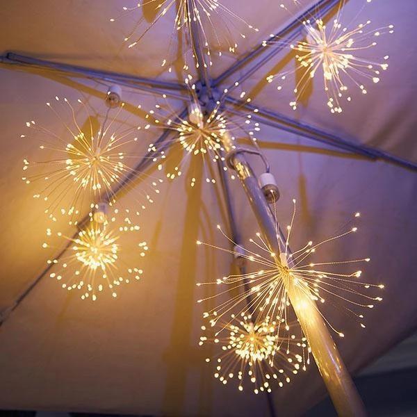 Firework Lights led Copper Wire Starburst String Lights, Icicle Led Lights - If you say i do