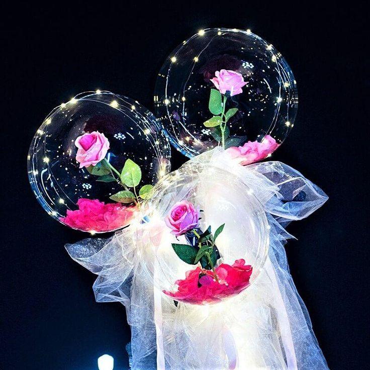 Reusable Led Bobo Balloon Flower Bouquet Party Decorations – If you say i do