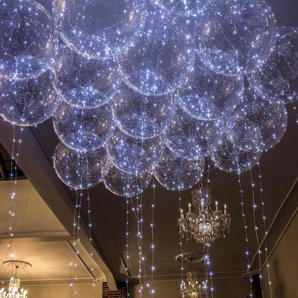 16ft Led String Clear Reusable Led Balloon Decorations for Wedding Birthday Christmas - If you say i do