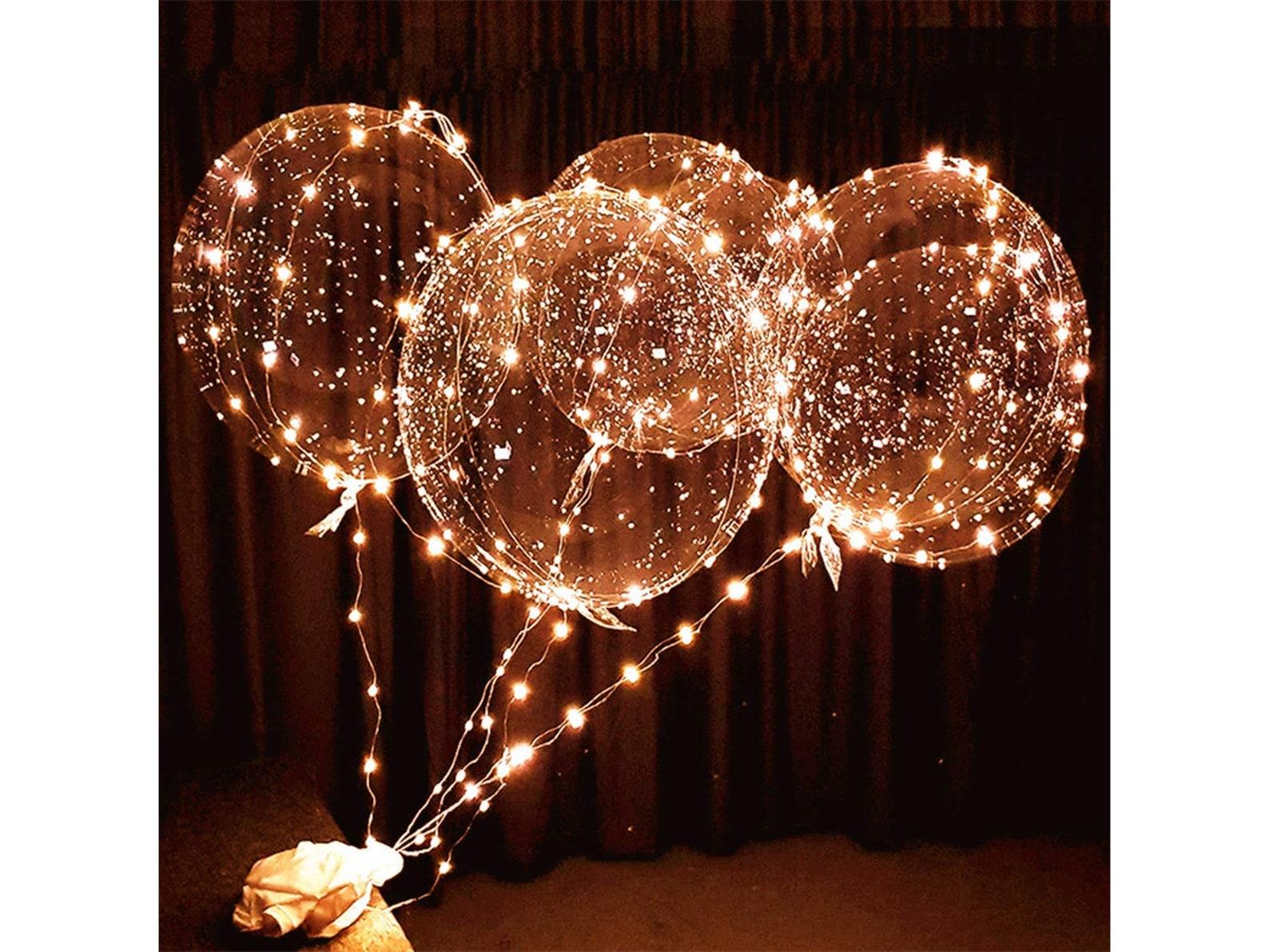 Warm Reusable Led Bobo Balloons for 2024 Graduation Party Decorations