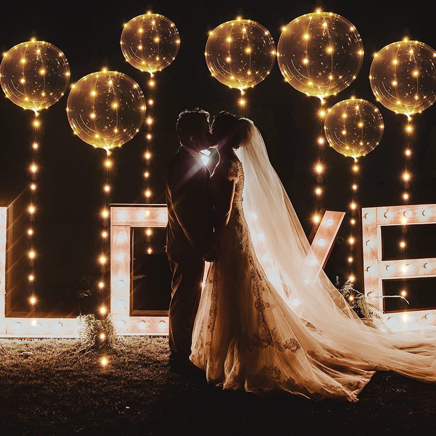 Yellow Bobo Balloon Decorations for Wedding Celebrations - If you say i do