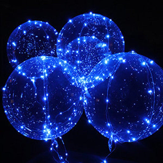 Clear Blue Reusable Led Balloons for Birthday and Wedding Decorations - If you say i do