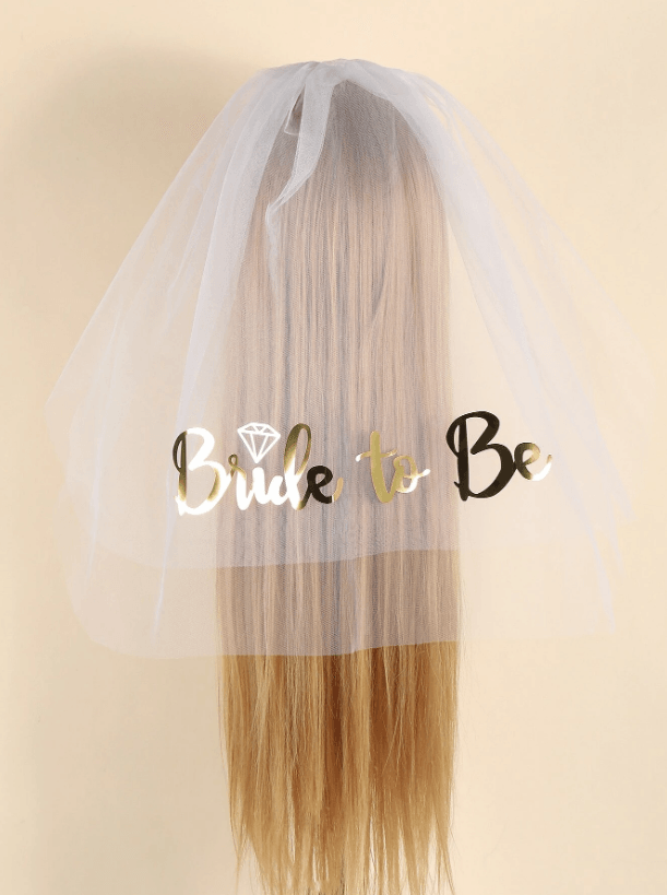 Letter Graphic Wedding Hair Clip - If you say i do