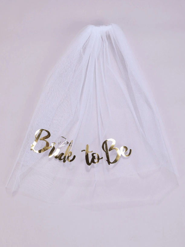 Letter Graphic Wedding Hair Clip - If you say i do