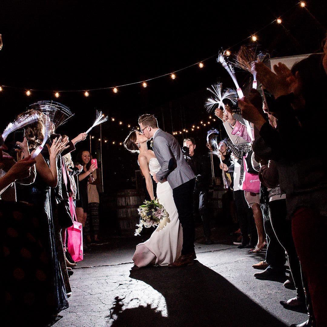 LED Glow  Light Up Fiber Optic Stick, Awesome Wedding Exits That Are Not Sparklers! - If you say i do