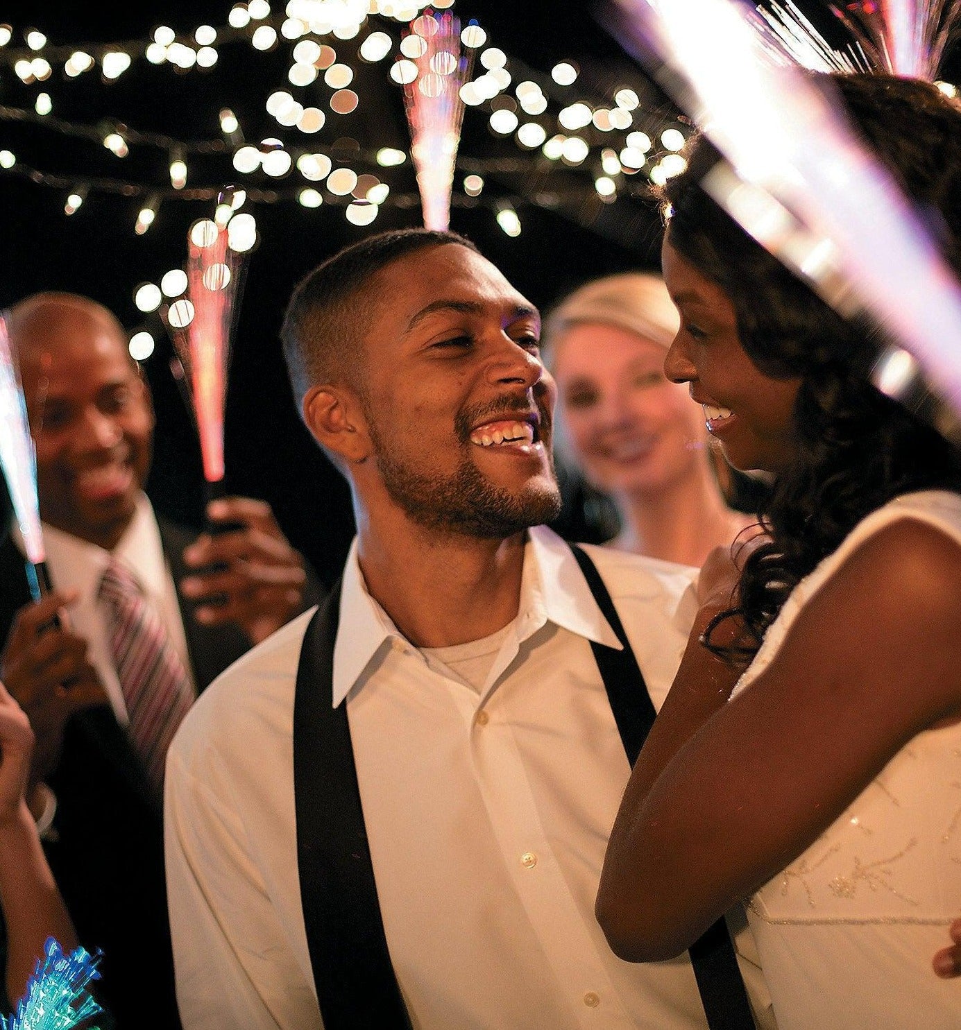 Venue doesn't allow Sparklers? Led Fiber Optic Wands, Eco Friendly Wedding Send Off at Night - If you say i do