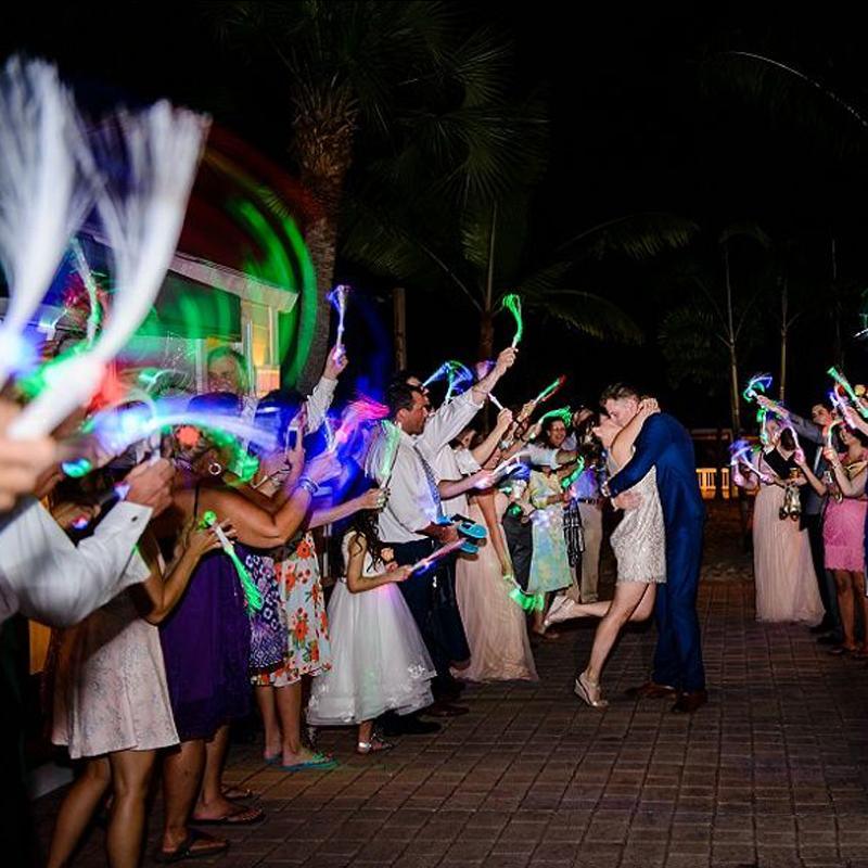 Led Fiber Optic Wands, Led Balloon Wedding Send Off/Amazing Sparkler Wedding Exit! - If you say i do