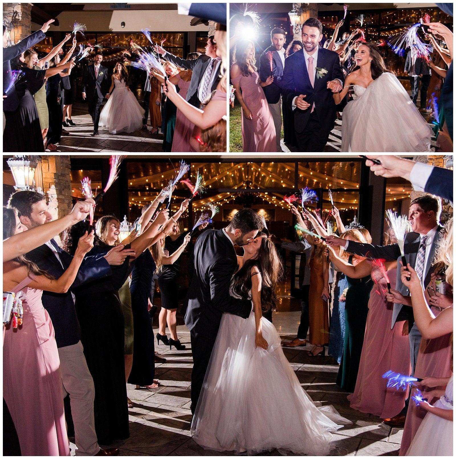 LED Fiber Wands For Wedding Exit Ideas/Wedding send-off ideas not sparklers - If you say i do