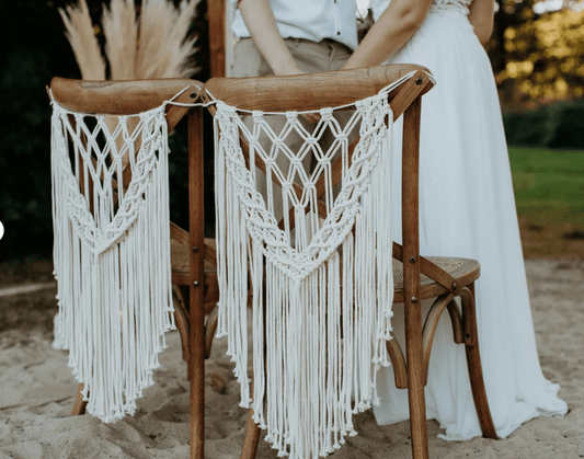 Boho Macrame Chair Hanging Chair Macrame Wedding Decorations - If you say i do