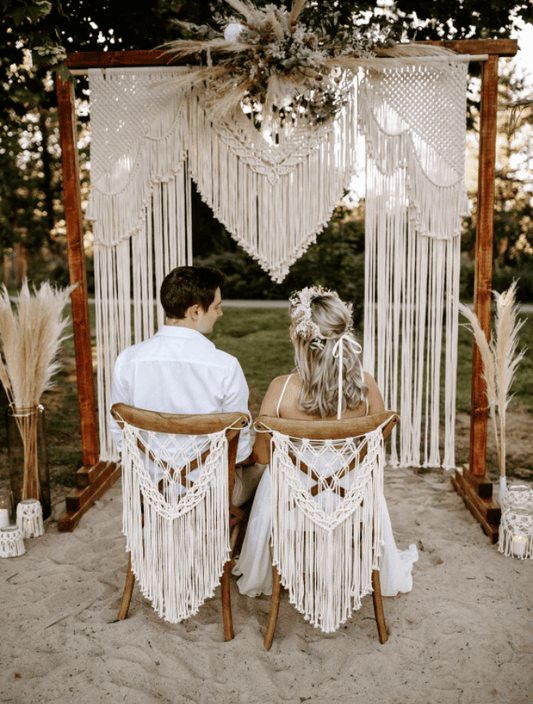 Macrame Wedding Backdrop | Wedding Background Free Wedding Ceremony - If you say i do