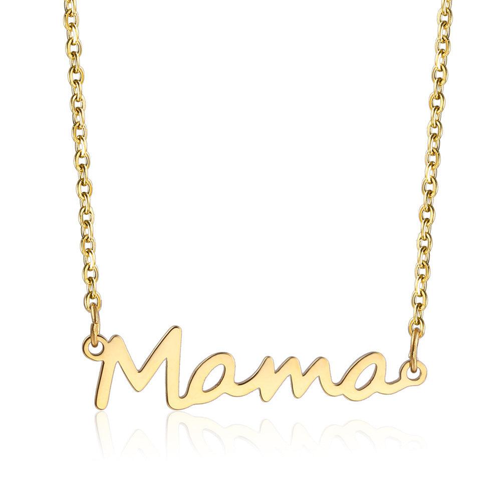 Mama Necklace Letter Necklace Gift for Mom Mother Jewelry Mother's Day Gift - If you say i do