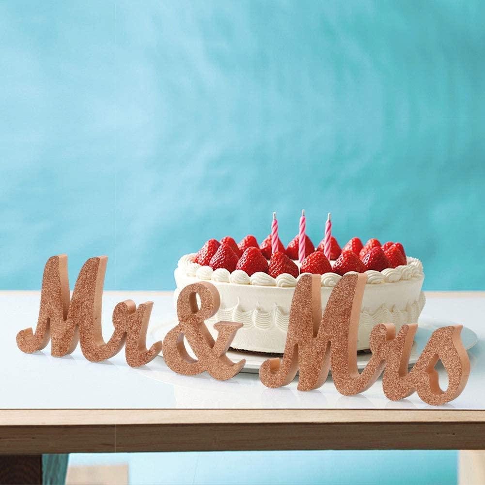 Vintage Style Mr and Mrs Sign Mr & Mrs Wooden Letters Rustic Wedding Signs for Wedding Table, Photo Props, Rustic Wedding Decorations - If you say i do