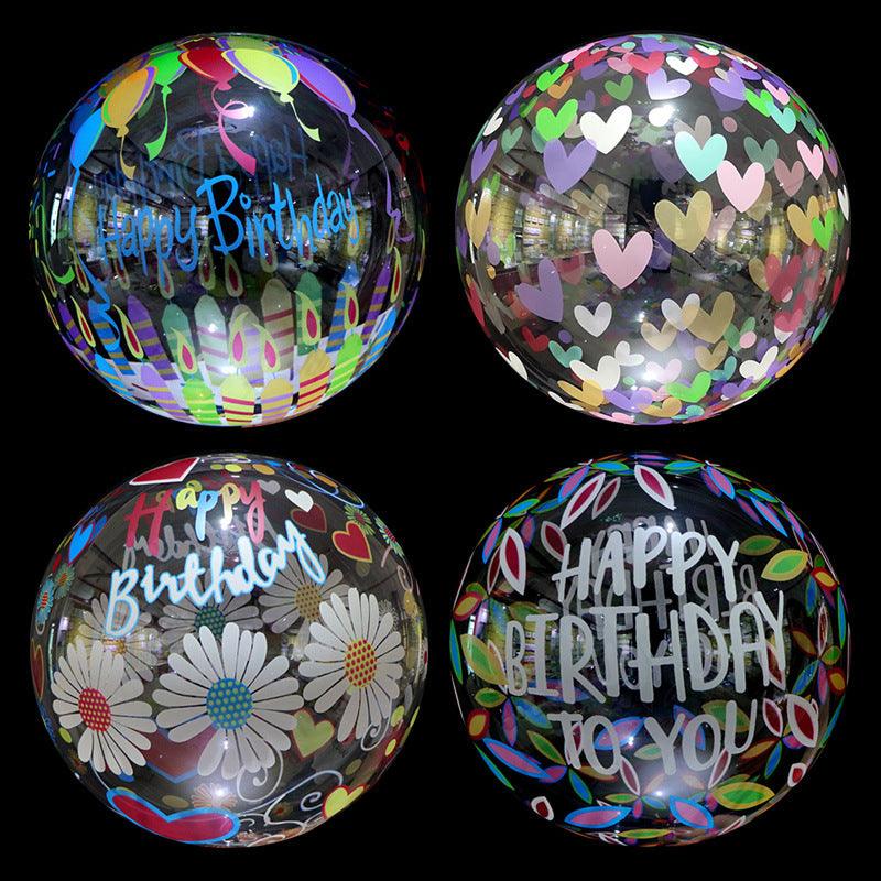 Transparent Printed Bobo Balloons for Birthday, Wedding, Baby Shower, Anniversary, Christmas, Valentine's Day or Any Other Parties - If you say i do