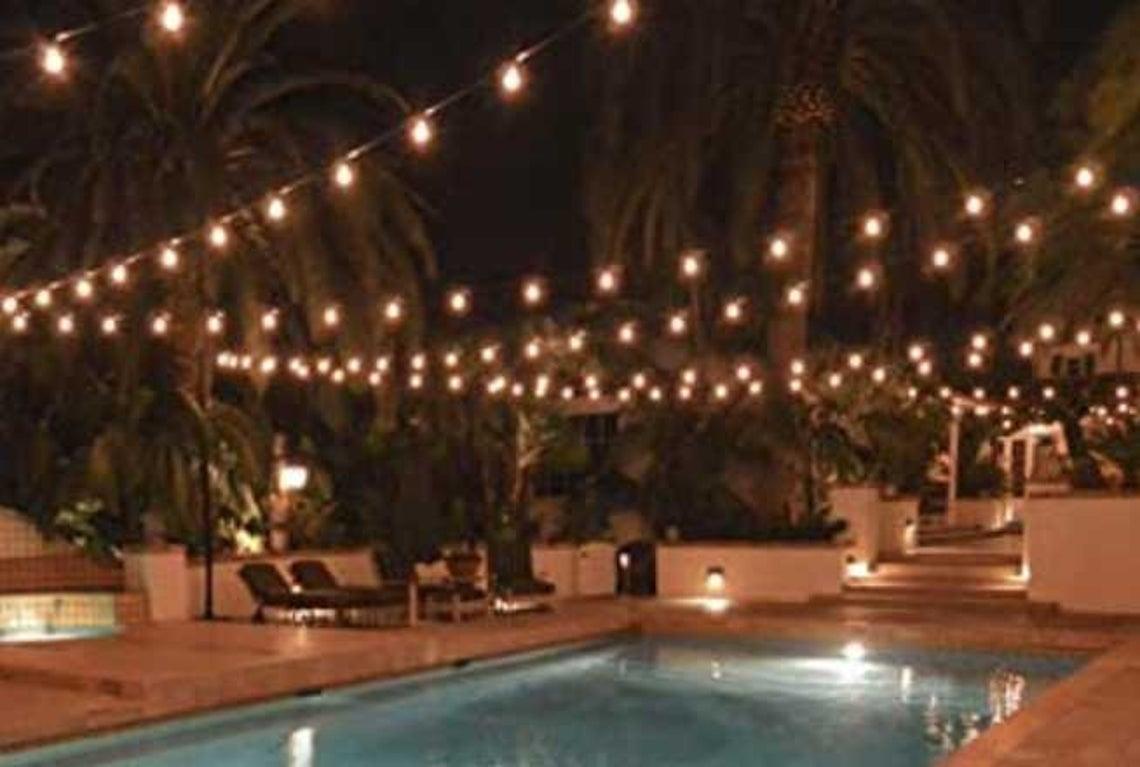 Outdoor String Lights Led Edison Bulbs -Clear Glass, Dimmable For Outdoor And Indoor Use - If you say i do