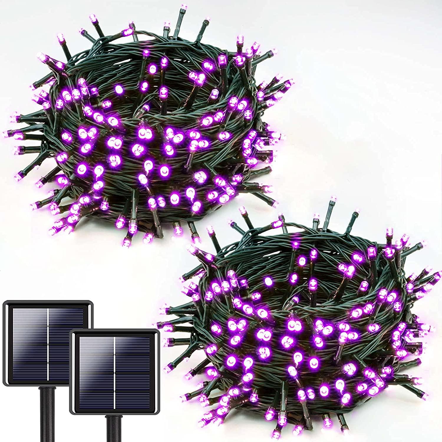 72ft 200 LED Solar String Lights Outdoor, Bright Outdoor Decorative Waterproof 8 Modes Solar Tree Lights for Garden Patio Party Halloween Decorations - If you say i do