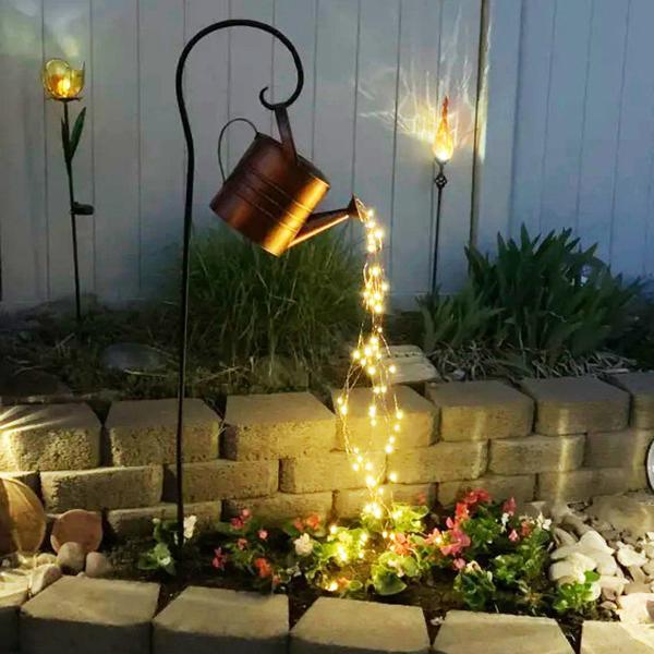 DIY Watering Can Lights, Battery Operated Fairy Light, Patio String Lights - If you say i do