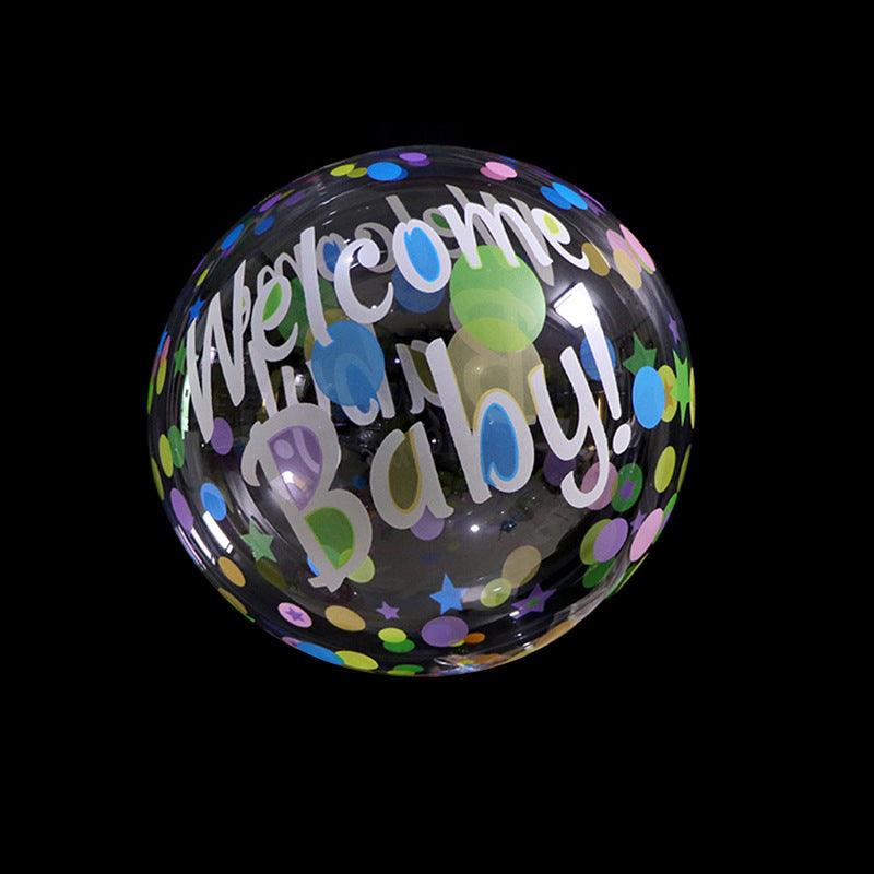 Transparent Printed Bobo Balloons for Birthday, Wedding, Baby Shower, Anniversary, Christmas, Valentine's Day or Any Other Parties - If you say i do
