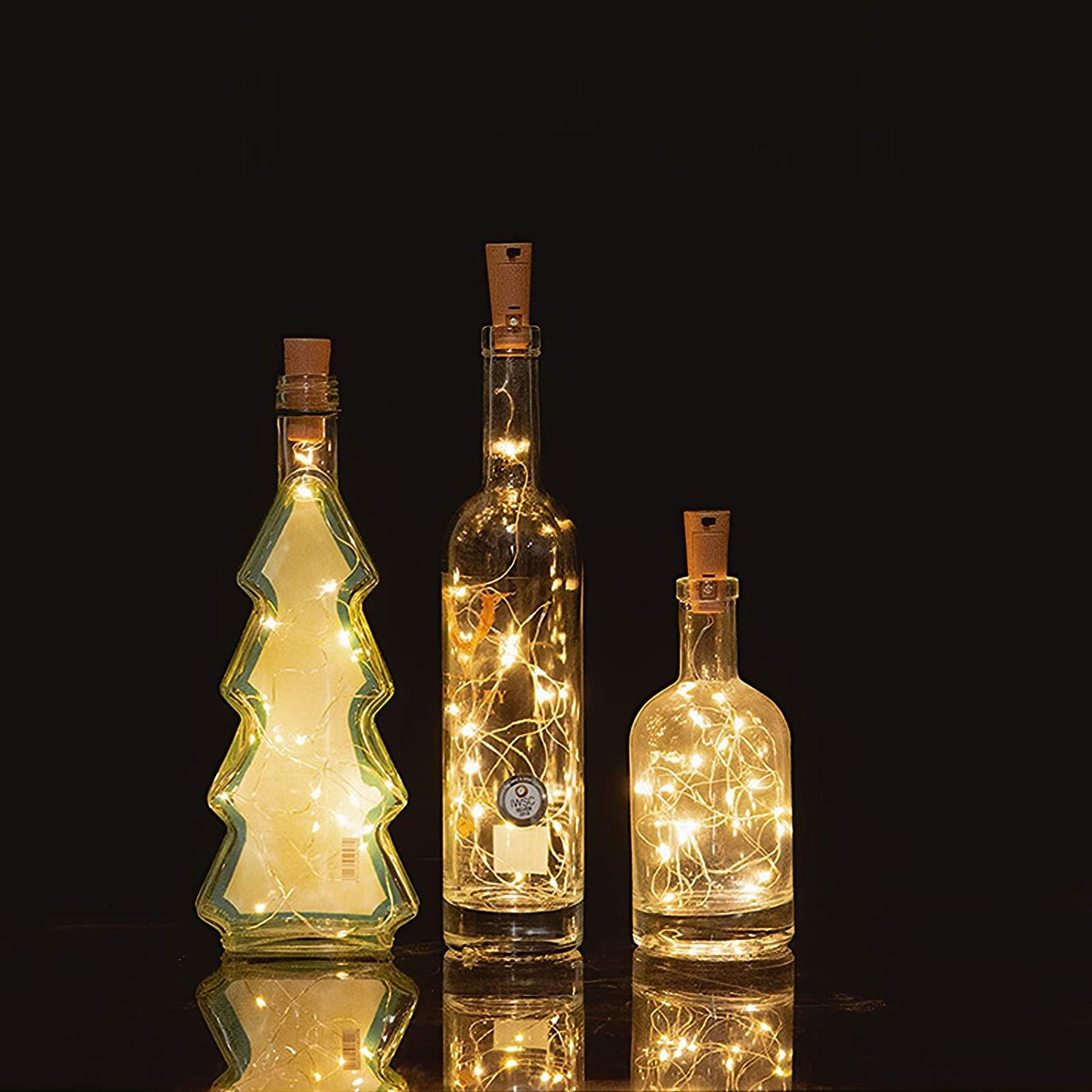 Wine Bottle Lights with Cork for Party - If you say i do