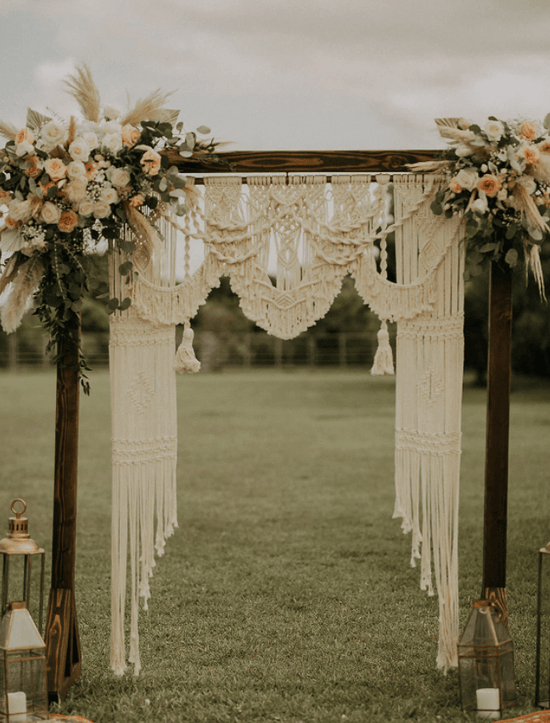 Boho Macrame Wedding Backdrop, Wedding Arch, Bohemian Wedding – If you ...