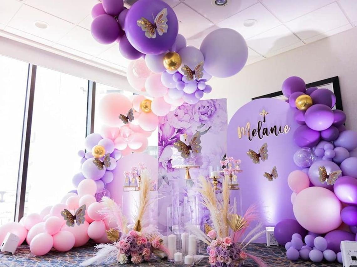 116pcs Purple Butterfly Baby Girl Balloon Garland Arch - If you say i do