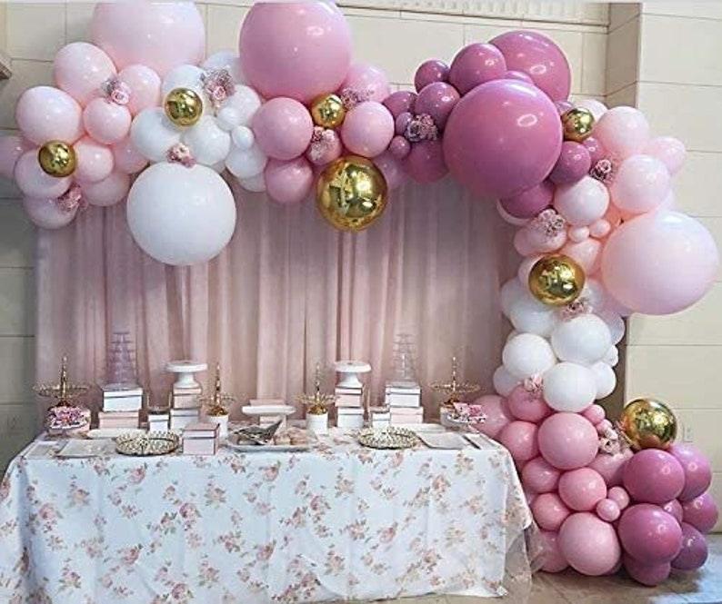 188PCS Hot Pink Purple Balloons Garland Arch Kit Double-layer Thick Latex Purple Balloons - If you say i do