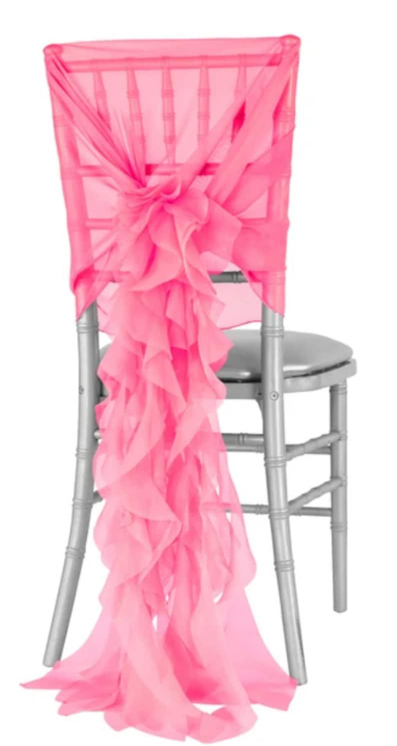 Chiffon Chair Sashes with a Bow Tie for Outdoor Indoor Wedding Receptions - If you say i do