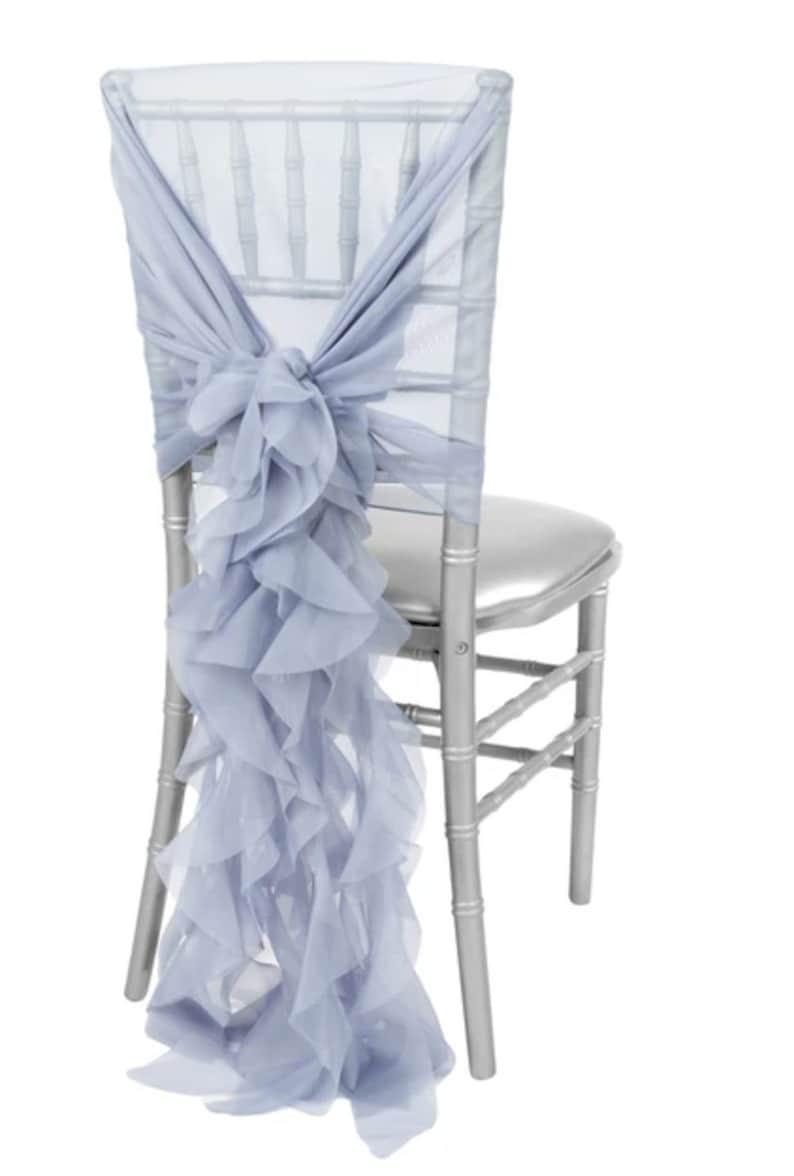 Chiffon Chair Sashes with a Bow Tie for Outdoor Indoor Wedding Receptions - If you say i do