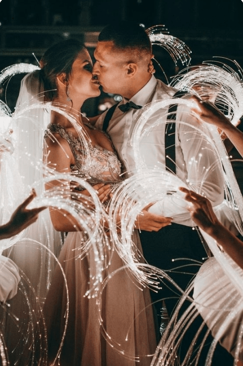 Unforgettable and Unique Led Wedding Send-Off Ideas, Bride And Groom Exit Ideas - If you say i do