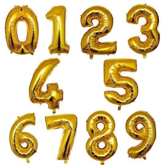 Birthday Number Balloons - Rose Gold, Gold, Silver, Ombre - 32 Inches/ 40 Inches - If you say i do