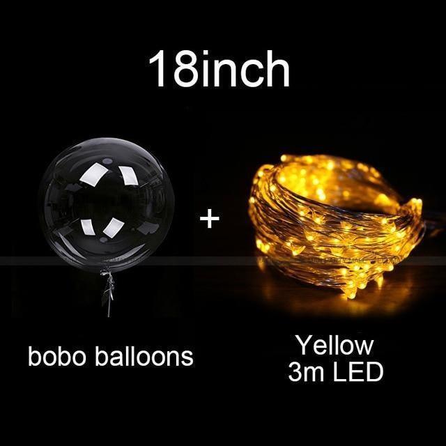 Luminous Yellow Reusable Led Balloon Decorations for Theme Party - If you say i do