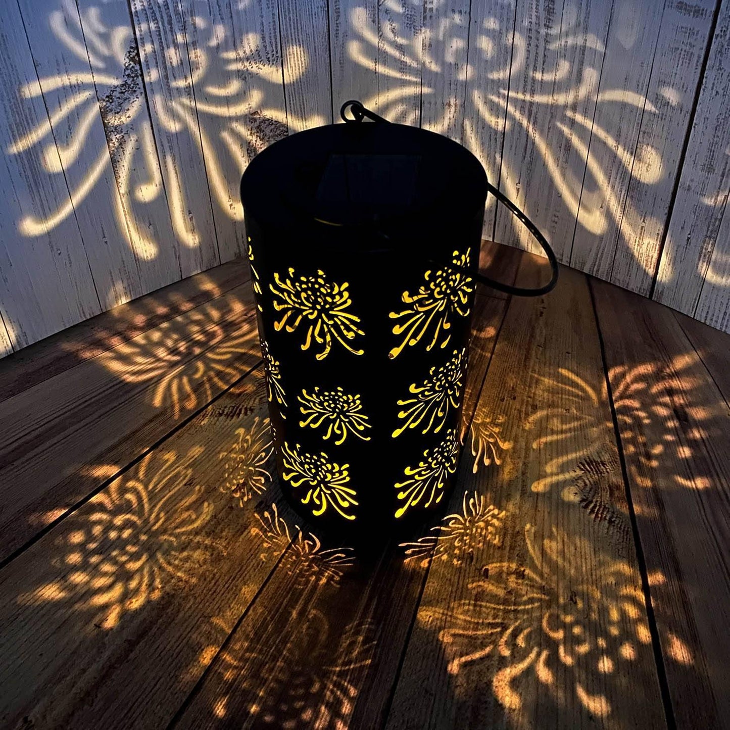 Solar Hollow Shadow Cast Lantern-Chrysanthemum - If you say i do