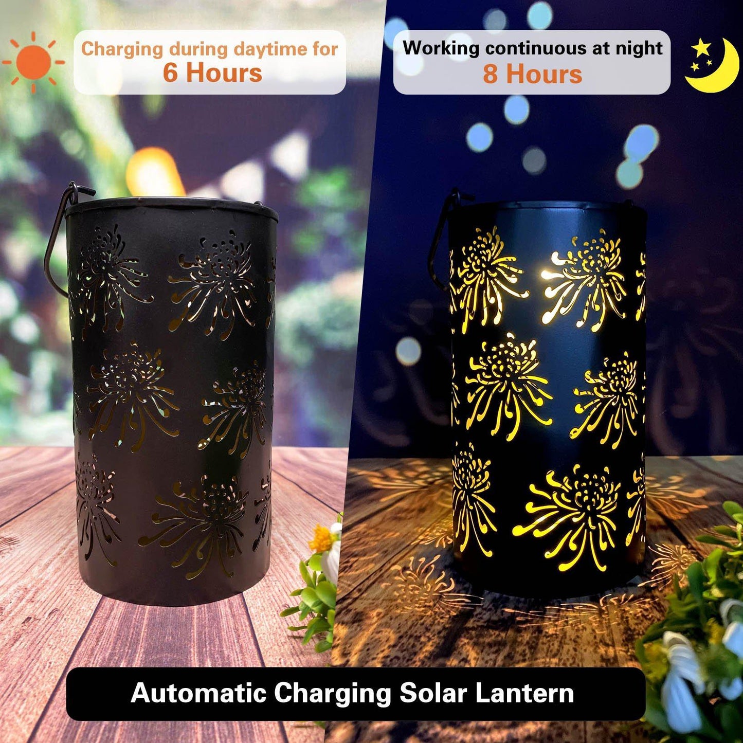 Solar Hollow Shadow Cast Lantern-Chrysanthemum - If you say i do