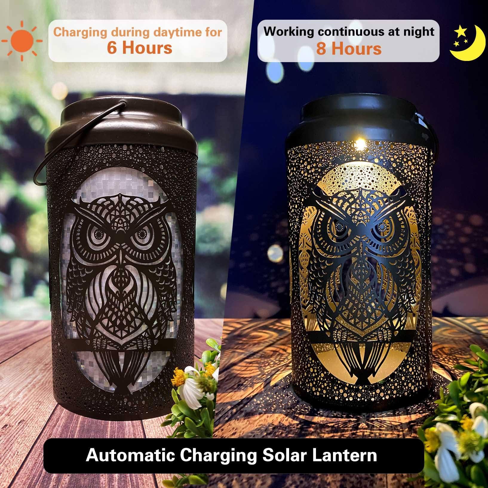 Solar Hollow Shadow Cast Lantern-Owl - If you say i do
