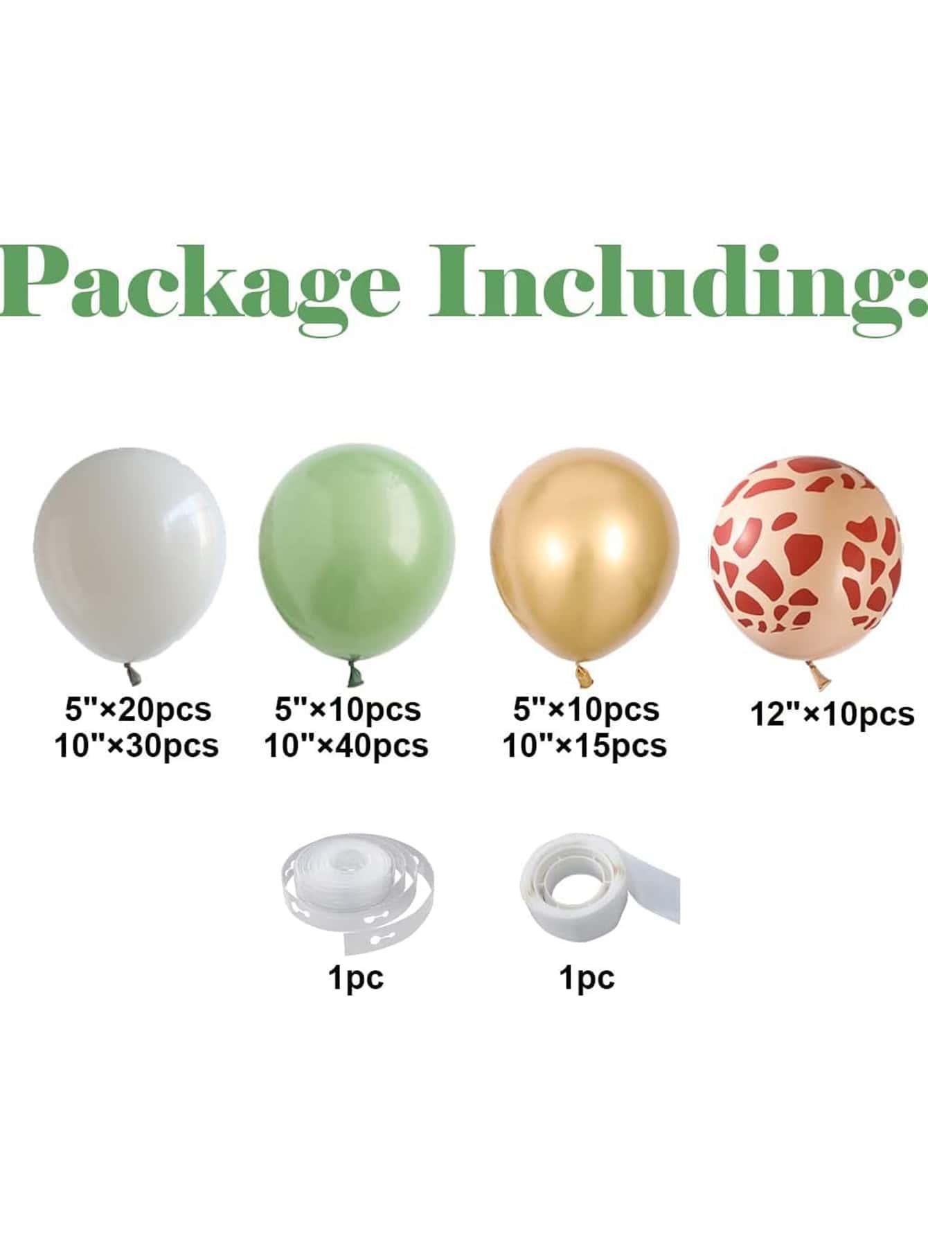 Sage Green 137 Pack DIY Balloon Arch Kit