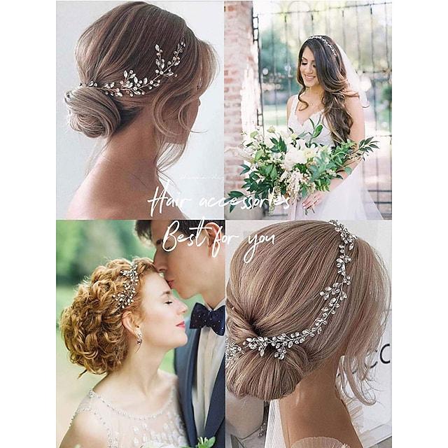 Bridal Hair Accessories Hair Piece Vine Wedding Pixie Cut Black